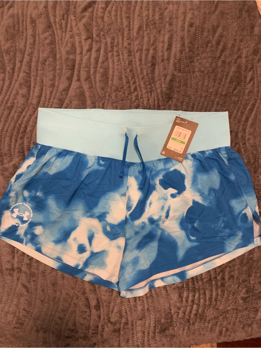 Under Armour Run UpPace Hi Short II, Women's Size XL, Blue NEW MSRP $45